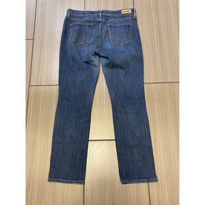 Levi's womens perfect fit straight Leg jeans sz 12S dark wash high rise denim